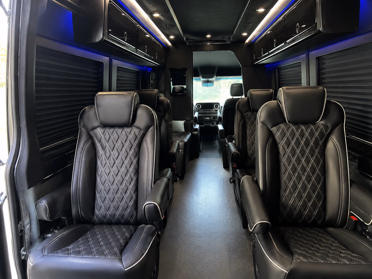 torrance 18 passenger sprinter van inside